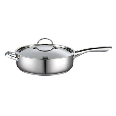 Cooks Standard Classic 5 Quart, 11" Stainless Steel Deep Saute Pan with Lid**New in Box**