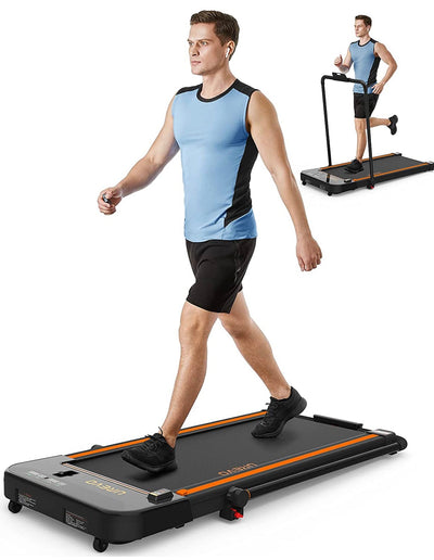 UREVO 2 in 1 Under Desk Treadmill, 2.5HP Folding Electric Treadmill Walking Jogging Machine for Home Office with Remote Control!  -Brand new out of the box (Brand new but remote is missing back battery cover)