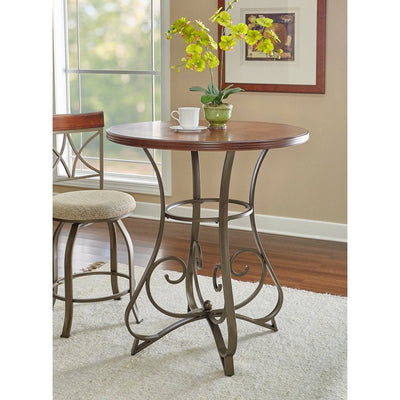Powell Hamilton Metal Pub Table, Cherry**New in Box**