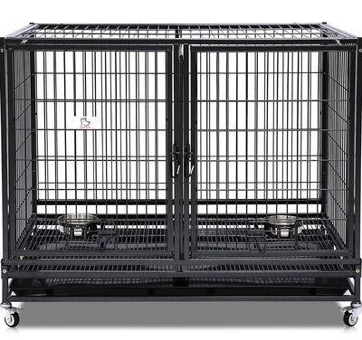 Stackable cage, 109 cm, with feed doors and additional separator or tray!  -Brand new in the box