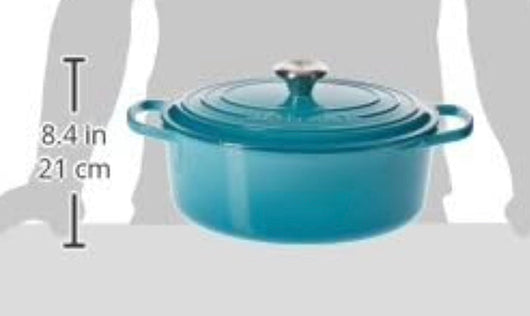 Le Creuset Enameled Cast Iron Signature Braiser, 5 qt. , Caribbean!! NEW IN BOX!!