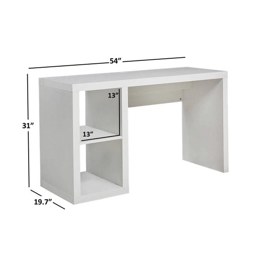 Better Homes & Gardens Cube Storage Office Desk, white**New small damage from shipping**
