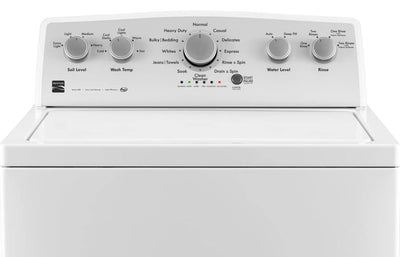 Kenmore 28" Top-Load Washer with Triple Action Agitator and 4.2 Cubic Ft. Total Capacity, White!  -Brand new never used (Dented from shipping, photos shown - Was tested in spin and works perfectly)