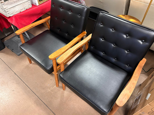 Baxton Studio Sorrento Lounge Chair, Set of 2!  -Brand new & Assembled