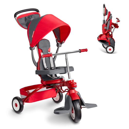 Radio Flyer Deluxe EZ Fold 4-in-1 Stroll 'N Trike, Red**New in box**