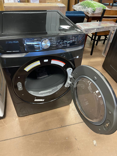 Samsung 7.5-cu ft Stackable Steam Cycle Electric Dryer (Brushed Black) ENERGY STAR-
