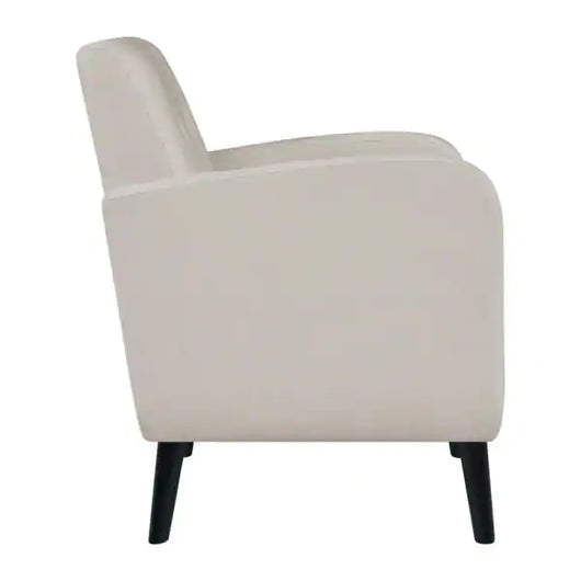Handy Living Keavy Mid-Century Modern in Off-White Alabaster Herringbone Arm Chairs (Set of 2)**New**