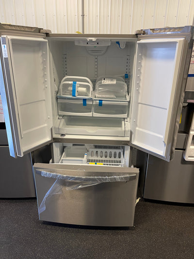 Whirlpool  25.2-cu ft French Door Refrigerator with Ice Maker (Fingerprint Resistant Stainless Steel) ENERGY STAR- new - scratch and dent unit