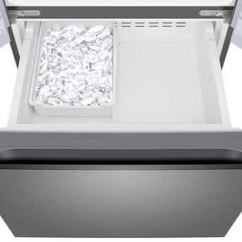 Samsung  22-cu ft French Door Refrigerator with Ice Maker (Fingerprint Resistant Stainless Steel) ENERGY STAR- brand new - scratch and dent item