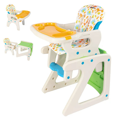 Sejoy 3 in 1 Baby High Chair Convertible Play Table Seat Booster Toddler Feeding Tray**New in box**