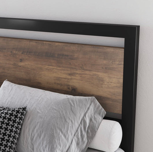 Full Size Bed Base With Headboard/Footboard matrimonial industrial metal platform bed base with resistant steel slats that supports the mattress base, double bed storage under the bed, no box spring - Full Size!  -Brand new in the box