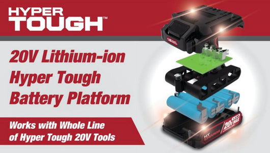 Hyper Tough 20V Max Lithium-ion Cordless Reciprocating Saw, with 1.5Ah Lithium-ion Battery and Charger- NEW IN BOX!!!!