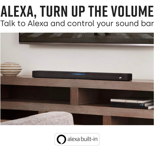 Polk Audio React Sound Bar, Dolby & DTS Virtual Surround Sound, Next Gen Alexa- NEW IN BOX!!!