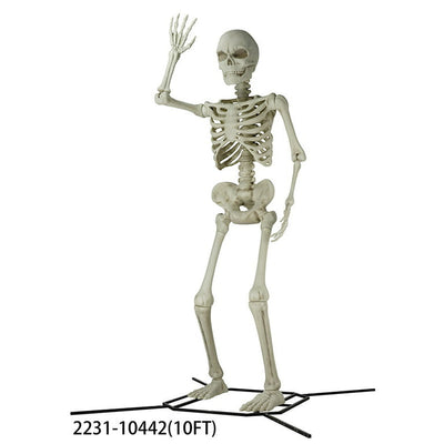 Way To Celebrate 10ft Plastic Giant Poseable Skeleton- new