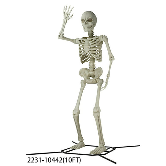Way To Celebrate 10ft Plastic Giant Poseable Skeleton- new