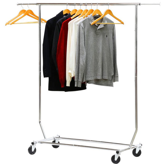 Simple Houseware Supreme Commercial Grade Clothing Garment Rack, 51 to 75 inches Extensible Rod, Chrome!