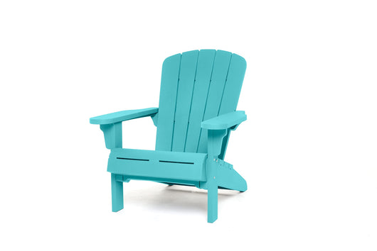 Keter Patio Furniture for Fire Pit Teton Adirondack Chair Weather Resistant, Durable Outdoor, Teal, set of 2**New in box**