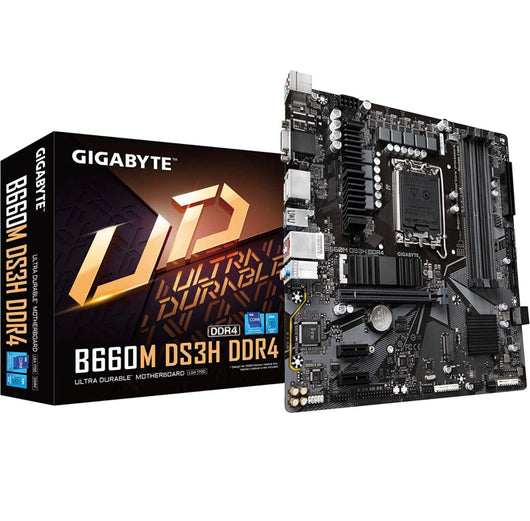 GIGABYTE B660M DS3H DDR4 (B660/ Intel/LGA 1700/ Micro-ATX/ DDR4/ Dual M.2/ PCIe 4.0/ USB 3.2 Gen2 Type-C/ 2.5GbE LAN/Motherboard)- NEW IN BOX!!!