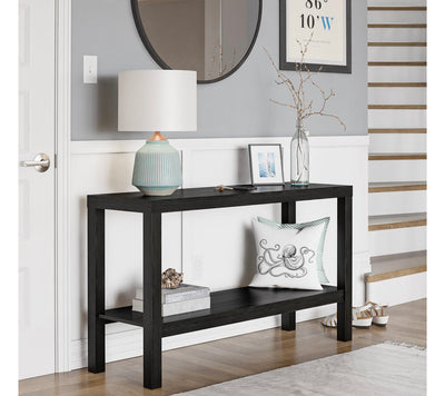 Mainstays Parsons Console Table black oak (new in the box)