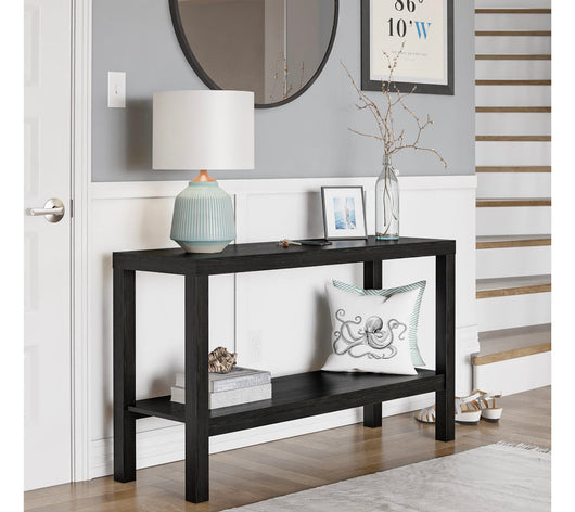 Mainstays Parsons Console Table black oak (new in the box)