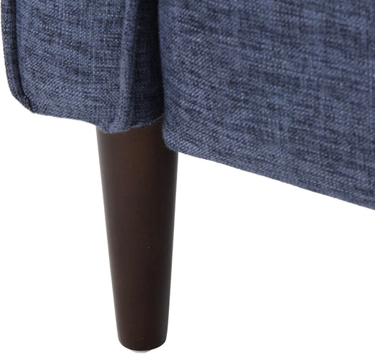 Christopher Knight Home Mervynn Mid-Century Modern Fabric Recliner, Dark Blue!! NEW AND ASSEMBLED!!