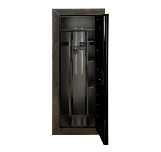 Stack-On 16- Slot Safes Convertible Security Cabinet, Gray and Black- NEW OUT OF THE BOX (dents from shipping, photos shown)