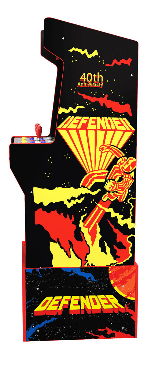 Arcade1Up Defender 40th anniversary 12-in-1 Midway Legacy Edition Arcade with Licensed Riser and Light-Up Marquee!! NEW IN BOX!!
