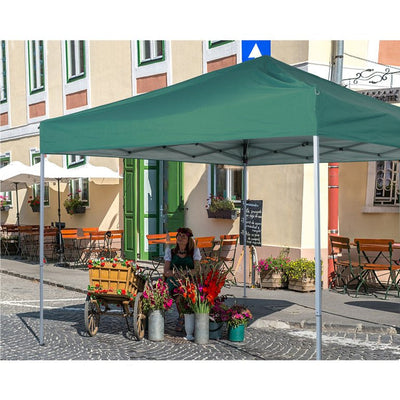 MF Studio 10x10 Straight Leg Popup Canopy with Wheeled Carry Bag Green**New in box**