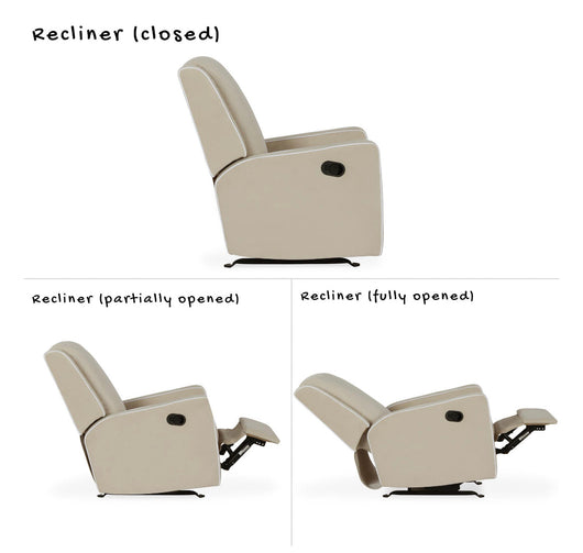 Baby Relax Robyn Rocker Recliner Beige Linen (new and assembled)