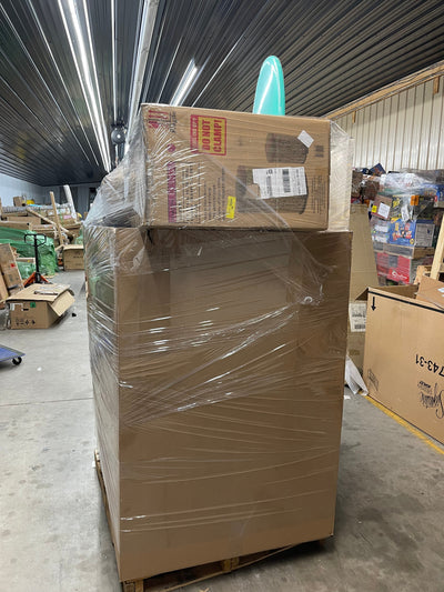 Jumbo huge liquidation pallet- over 7 ft tall ! Pallet number 2148