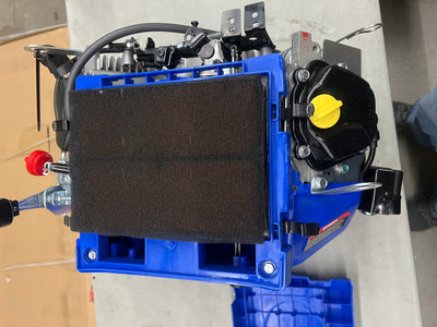 DuroMax XP23HPE 713cc V-Twin Electric Start Gas Powered 50 State Approved, Multi-Use Engine, XP23HPE, Blue- NEW OUT OF BOX!!! (Minor crack on air filter cover)