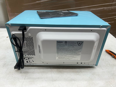 Galanz 0.7 Cu. ft. Retro Countertop Microwave Oven, 700 Watts, Blue- Lightly Used, Very Clean!!!!