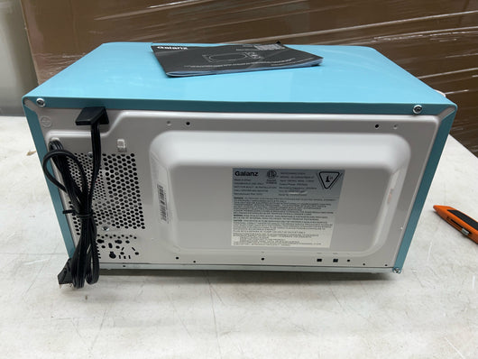 Galanz 0.7 Cu. ft. Retro Countertop Microwave Oven, 700 Watts, Blue- Lightly Used, Very Clean!!!!