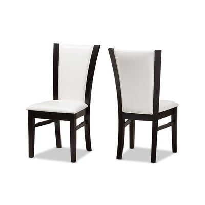 Baxton Studio Adley Dining Chair, Set of 4, White**New in box**