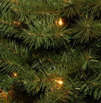 National Tree Company Pre-Lit Artificial Full Christmas Tree, Green, Canadian Fir Grande, White Lights, Includes Stand, 4 Feet- NEW IN BOX!!!!