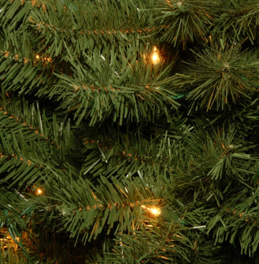 National Tree Company Pre-Lit Artificial Full Christmas Tree, Green, Canadian Fir Grande, White Lights, Includes Stand, 4 Feet- NEW IN BOX!!!!
