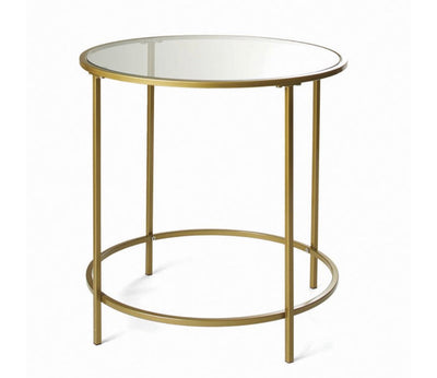Better Homes & Gardens Nola Side Table, Gold Finish- NEW IN BOX!!!