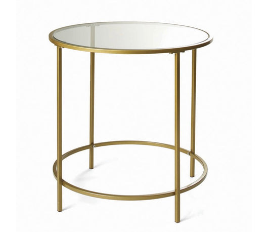 Better Homes & Gardens Nola Side Table, Gold Finish- NEW IN BOX!!!