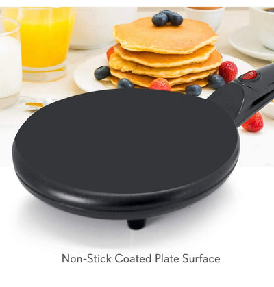 NutriChef Electric Griddle Crepe Maker - Pan Style Hot Plate Cooktop with ON/OFF Switch, Nonstick Coating, Automatic Temperature Control & Plug-in Operation for Kitchen & Countertop**New in Box**
