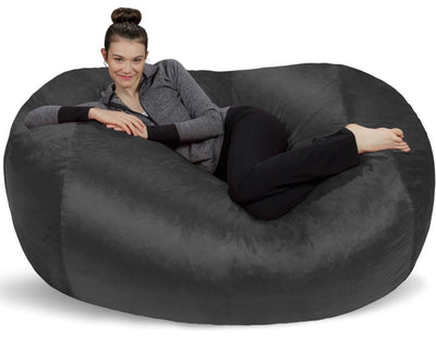 Sofa Sack - Plush Bean Bag Sofas with Super Soft Microsuede Cover, Lime Green - NEW IN BOX!!!