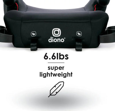 Diono Solana 2 Latch Lightweight Backless Booster, Black- Lightly Used but still functional!!!
