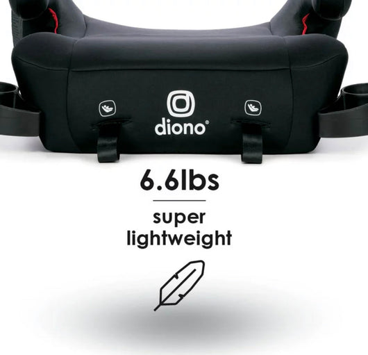 Diono Solana 2 Latch Lightweight Backless Booster, Black- Lightly Used but still functional!!!