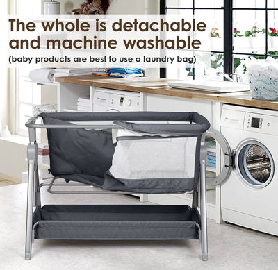 Cowiewie Bedside Bassinet for Baby with Bed Mattress and Storage- NEW IN BOX!!!