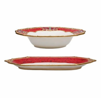 Fitz & Floyd Renaissance Holiday Platter and Bowl Set- BRAND NEW IN BOX!!!