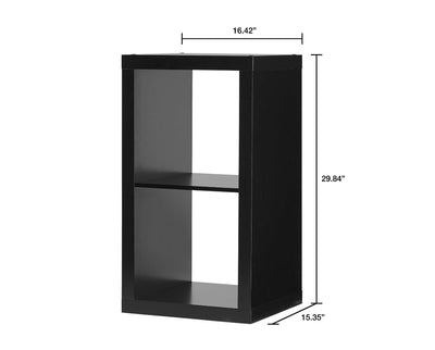 Better Homes & Gardens 2-Cube Storage Organizer, Solid Black (new in the box)