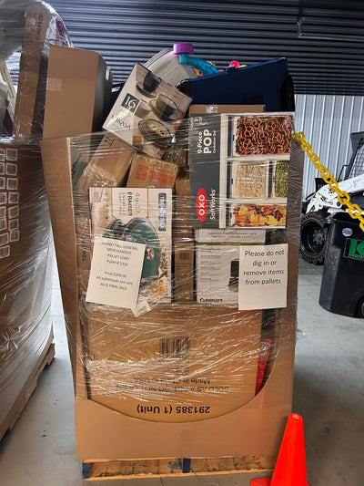 Jumbo huge liquidation pallet- over 7 ft tall ! Pallet number 2350!