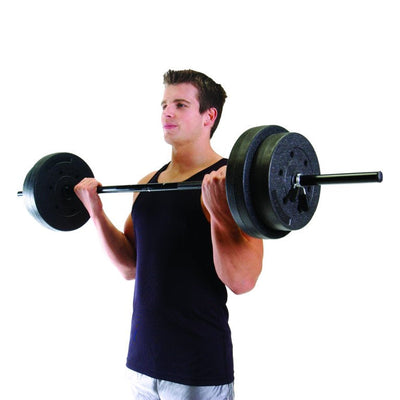 CAP Barbell 100 lb Vinyl Weight Set with bar!!New in Box, missing bar pins!!
