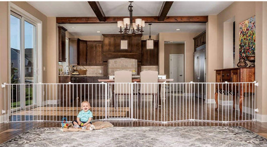 Regalo 192-Inch Super Wide Adjustable Baby Gate and Play Yard, 4-In-1, Bonus Kit, 4 Count (Pack of 1
