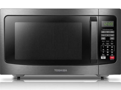 TOSHIBA Stainless Steel Countertop Microwave Oven, 1.2 Cu Ft with 12.4" Turntable, Smart Humidity Sensor with 12 Auto Menus, Mute Function & ECO Mode, Easy Clean Interior, Stainless Steel & 1100W! - NEW!