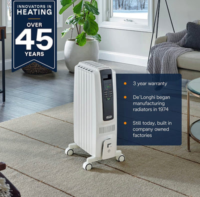De'Longhi DeLonghi TRD40615E Full Room Radiant Heater, 27.20 x 15.80 x 9.20, White- NEW OUT OF BOX!!!